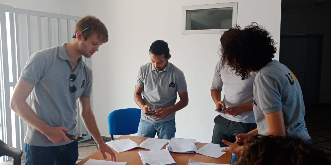 Young reviewing applications at the LEAD Africa academy